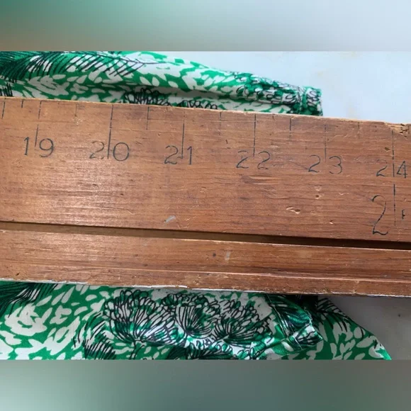 Boden Long Sleeved Dress 16 Selina Kelly Green Floral Knee Length - Picture 6 of 13